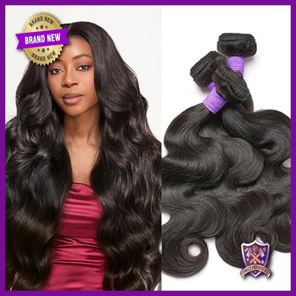 3 Bundles Body Wave Human Hair Extensions 24 26 28 Inch  display picture 3
